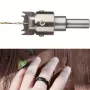 16PCS Wooden Beads Drill Bit Set Wooden Thick Ring Maker Woodworking Milling Cutter for Making Wooden Rings and Jewelry