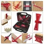 10pcs Aluminum Alloy Woodworking Square Kit CNC Laser Engraved Multi-Angle Ruler Compass Scriber Tenon Gauge Sharpening Tool Drawing Layout Panel Splicing Accessories