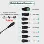 Universal Power Supply 30W AC to DC Adapter 3V-12V 2A with 5V 2.1A USB Port 8 DC Plugs EU/US Plug for LED Strip CCTV Router TV Box