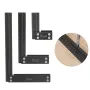Wnew MM/Inch Precision Woodworking Square Aluminum Alloy Ruler Carpenter Line Drawing Marking Gauge Hole Scribing Ruler