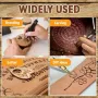 DIY Wood Burning Set and 26 Letters Copper Mold Carving Pyrography Pen Tips Stencil Soldering Iron Wood Burning Tool