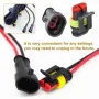 240Pcs 20 Kits 2 Pin Connector Automotive Electrical Connectors Quick Connect 2 Pin Wire Connectors Waterproof Connector 2 Way Wire Connector