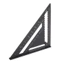 12-inch Aluminum Alloy Triangle Ruler with Protractor Scriber and Sawtooth Guide Multifunctional Tool