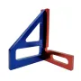 Aluminum Alloy 45/90 Degree Woodworking Square Protractor Miter Triangle Drawing Line Ruler Layout Height Gauge