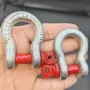 Heavy-Duty D-Ring Swivels 3/8in 1-Ton and 1/2in 2-Ton Rust-Resistant for Chains Wire Ropes Outdoor Construction Camping