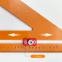 2 In 1 Drilling Positioning Angle Ruler Accurate Measurement Tool for Woodworking Cabinet Drawer Installation Task Versatile Enduring Lightweight