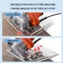 8mm Thickened Acrylic Bottom Plate with Adjustable Width Clear Visual Cutting Mini Table Saw Fit For Cutting Machine Gong Machine