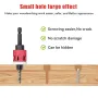 5PCS 1/4 Inch Hex Shank Countersink Drill Bits Set with Low Friction Stop for Wood Plastic MDF Drilling