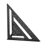 12-inch Aluminum Alloy Triangle Ruler with Protractor Scriber and Sawtooth Guide Multifunctional Tool
