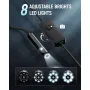 KAIWEETS KBM01 Endoscope Camera 1920P Dual Lens (option) HD Waterproof IP67 Snake Camera 16.5ft Semi Rigid Cable Adjustable LED Lights