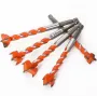 5PCS Carbide Hinge Boring Forstner Drill Bits for Wood & Locks Precision Boring Tools with Hex Shank (45 Gauge Steel)