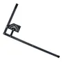Règle d'angle universelle pour le travail du bois, rapporteur de 0 à 180 degrés, alliage d'aluminium, précision ± 0,3 230 x 500 mm, outil de mesure
