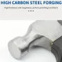Mini Ramshorn Hammer Carbon Steel 160mm Lightweight Ergonomic Handle Multifunctional Portable Carpentry Window Breaking Hand Tool