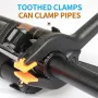 10pcs Ratchet Bar Clamp 2/3/4/6 Inch Woodworking A-Clip Black Wood Working Clip Plastic DIY Ergonomic Grip for Crafts Photography