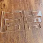 Butterflies Router Template Set Transparent Acrylic Butterflies Template Multiple Sizes 5mm Thick Clear Router Template for Precise Woodworking and Crafting