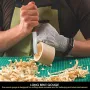 Wood Carving Knife CR-V Steel Bevel Marking Knife 15mm Curved Bevel Edge Hand Chisel With Comfortable Wooden Handle