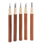 GANWEI MG0-000-0073F Model Carving Knife High Carbon Steel Blades Brass Beech Wood Handle Precision Craftsmanship Art Tool