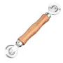 Wooden Handle Metal Wheel Rolling Tool 22cm Length 3.85cm Wheel Diameter Screen Door Double Window Installation Spline Roller Household Tool