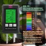 Penguji Tanah 6-dalam-1 Suhu PH Kelembapan Meter Nutrien Kesuburan Cahaya Matahari dengan Paparan Digital untuk Berkebun dan Pertanian