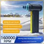 Turbo Fan X6 160.000 RPM borstelloze motor 10.000 mAh piekbatterij 200W hogesnelheidsblazer 4 snelheidsinstellingen Type-C-oplader Industriële stofverwijdering