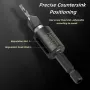 4-in-1 Countersink Drill Bit Set with Low Friction Depth Stop 6.25mm Shank Tungsten Steel Drill Bits 2.8mm 3.2mm 3.5mm 4.0mm Drill Bits for Woodworking Metalworking