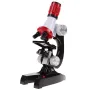 Kids Microscope Kit 100-1200X LED Biological Science Lab Toy Gift Explore Microscopic World Foster Curiosity Easy Operation