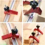 HONGDUI Red Quick Acting Hold Down Clamp Aluminum Alloy T-Slot T-Track Clamp Set Woodworking Tool for Woodworking Table