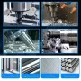 6PCS M2 High-Speed Steel Center Drill Bits Set Metalworking Tools 60-Degree 1.0-5.0mm Countersink Lathe