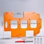 1Pc Cabinet Door Invisible Embedded Handle Slotting Template Wardrobe Cabinet Drawer Door Wooden Board Slotting Tool
