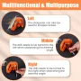 4 st elektrisk borrslipare professionell 11x6x7 cm snabbstål orange plast för litium- och AC-borrar multifunktionsverktyg