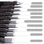 10PCS Tungsten Steel Stone Carving Kit Chisels 3mm-10mm Blade Width Engraving Hand Tools with Carrying Bag for Woodworking and Stone Carving