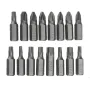 17PCS Socket Screwdriver Metal L-shaped Angle Head Twin Wrench Driver Torx Pozidriv Bit