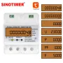 Smart Energy Meter WiFi Remote Control Single Phase AC 220V 100A kWh Consumption Monitoring Voltage Current Wattmeter DIN Rail