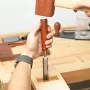 20mm Piercing Shank Woodworking Chisel Chrome Vanadium Steel African Rosewood Handle Flat Chisel for Woodworking and Carving