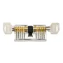 42PCS Stainless Steel Opening Padlock Matching 3 Transparent Practice Locks Quick Opening Padlock Set
