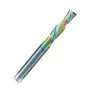 HONGDUI Downcut Spiral Router Bit 1/4 Inch Shank 1/4 Inch Cutting Dia. DLC ta-C Coated Mill Bit For Wood Carving Plunge Cut