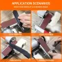 Ponceuse à bande électrique, rectifieuse pour le travail du bois, mini ponceuse à bande et affûteuse de couteaux, double fonction, idéale pour le travail du bois, le métal, les projets de bricolage