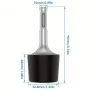 Rotary Hammer Drill Head 45# Steel Round Shank 95x36.8x10mm Wear Resistant Easy Installation for Walls Tiles Metal Sheets