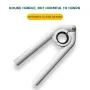 Adjustable Kitchen Bathroom Basin Wrench Tap Tool ABS Material Fits 21.5mm to 27mm Inner Rubber Coating for Plumbing Repair