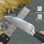 DMD Portable Double Side Grindstone Professional Kitchen Sharpener for Pocket Folding Knife Sharpening Stone Sharpener Diamond