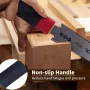 Set di pialla a mano RUITOOL 3 pezzi con corpo in ferro, utensili manuali per la lavorazione del legno con mini sega giapponese TPI 17, pialla a fondo piatto, modalità di alimentazione non carica