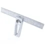 BRIDGE CITY TOOL WORKS DS-6v2 Double Square Metric Stainless Steel Right Angle 6in Sliding Square Ruler with PVD Coating High Precision Laser Etched Dual Direction Reading
