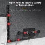 6/9/12 Fold Aluminium Alloy Angle Ruler Finder Measuring Ruler Perforated Mold Template Tool Locator Drill Guide Tile Hole