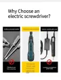 11PCS 200r/min Household Ratchet Screwdriver Cordless Electric Screwdriver 3.6V 900mAH Rated 1300mAh Peak Li-ion Battery Rechargeable Manual Mini Drill