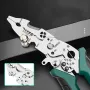 Multifunctional Electrical Stripping Cutting Crimping Tool Elbow and Eagle-Beak Wire Stripping Pliers 100922 187mm 100923 213mm High-Strength Anti-Slip Handles Precision Cutting