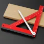 Adjustable Multi Angle Horizontal Ruler 90 Degree Square Measuring Ruler Aluminum Alloy Triangle Ruler For Engineer Carpenter