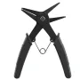 2 in 1 Snap Ring Plier 4 Way Type Multifunctional Dual Purpose Circlip Plier Remover Hand Tool Black