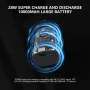 Remote Control Fan 5000mAh Power Bank Adjustable Wind Speed LED Brightness Digital Display Fast Charging for Emergency