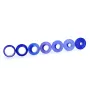 10PCS Router Template Guide Bushing Set Aluminum Alloy 8 Guide Bushings 2 Lock Nuts Woodworking with Router Jigs and Templates