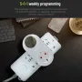 Smart WiFi Thermostat Temperature Controller Plug-in Electric Heater LCD Wireless High Frequency Temperature Controller